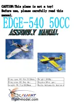 Flight Model EDGE-540 50CC Assembly Manual preview