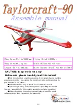 Preview for 1 page of Flight Model Taylorcraft-90 Assemble Manual