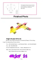 Предварительный просмотр 12 страницы Flight Model YAK-54 35-40CC Assemble Manual