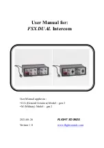 Preview for 1 page of Flight Sounds FSX DUAL User Manual