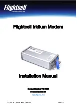 Preview for 1 page of Flightcell MOP 00010 Installation Manual