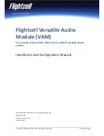 Предварительный просмотр 1 страницы Flightcell VAM Installation And Configuration Manual