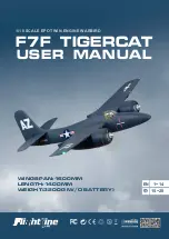 Предварительный просмотр 1 страницы Flightline F7F TIGERCAT User Manual