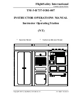 Предварительный просмотр 1 страницы FlightSafety TM-3-B Instructor Operations Manual