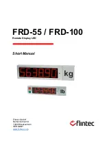 Preview for 1 page of Flintec FRD-55 Short Manual