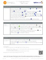 Preview for 4 page of Flip Connect Splicecom PCS Quick User Manual