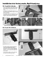 Preview for 8 page of FlipIT FIH-19 Installation Manual