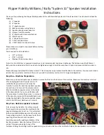 Flipper Bally System 11 Installation Instructions Manual preview