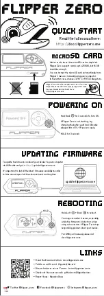 Предварительный просмотр 1 страницы Flipper ZERO FZ.1 Quick Start