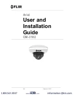 FLIR Ariel CM-3102 User And Installation Manual preview