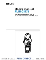 FLIR CM78 User Manual предпросмотр