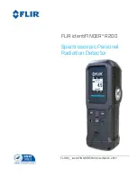 Предварительный просмотр 1 страницы FLIR identiFINDER R200 Manual