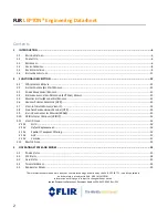 Предварительный просмотр 2 страницы FLIR Lepton 1.5 Engineering Data Sheet