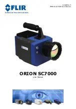 Preview for 1 page of FLIR ORION SC7000 User Manual