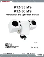 FLIR PTZ-35 MS Installation And Operation Manual preview