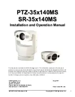 Preview for 1 page of FLIR PTZ-35x140MS Installation And Operation Manual