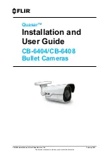 Preview for 1 page of FLIR Quasar CB-6404 Installation And User Manual