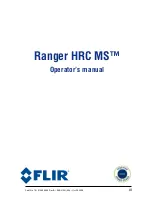 Preview for 1 page of FLIR Ranger HRC MS Operator'S Manual