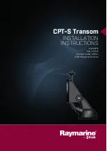 Preview for 1 page of FLIR Raymarine CPT-S Transom Installation Instructions Manual