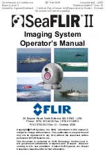 Preview for 1 page of FLIR SeaFLIR II Operator'S Manual