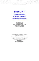 Preview for 3 page of FLIR SeaFLIR II Operator'S Manual