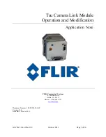 Предварительный просмотр 1 страницы FLIR Tau Camera Link Application Note