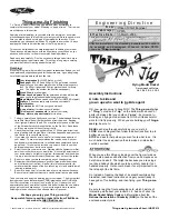 Preview for 1 page of FlisKits Thing-a-ma-Jig Assembly Instructions Manual