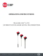 Flo Corp TRACER 1000 LTT1 Operating Instructions Manual preview