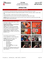 Preview for 1 page of FLO-DYNAMICS TTCF-9B Quick Start Instructions