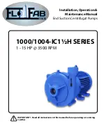 Flo Fab 1000/1004-IC11/2H Series Installation, Operation & Maintenance Manual preview