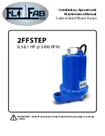 Preview for 1 page of Flo Fab 2FFSTEP Installation, Operation & Maintenance Manual