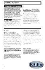 Preview for 2 page of Flo Fab FFPFDT Owner'S Manual