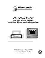 Flo-tech Flo-Check USB Installation & Programming Instructions предпросмотр