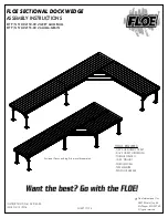 Предварительный просмотр 1 страницы Floe SECTIONAL DOCK WEDGE Assembly Instructions