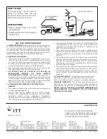 Предварительный просмотр 4 страницы FLOJET 18555-000 User Manual