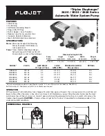 FLOJET 3426 series User Manual preview