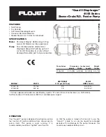 Preview for 1 page of FLOJET 4105 Series Manual