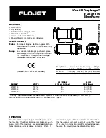 Preview for 1 page of FLOJET quad II diaphragm 4125 series User Manual