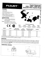 Preview for 1 page of FLOJET R3526144 User Manual