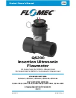 Flomec QS200 Product Owners Manual preview