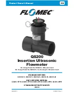 Flomec QS200 Product Owners Manual предпросмотр