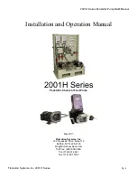 Предварительный просмотр 2 страницы Flomotion Systems 2001H K4 Series Installation And Operation Manual