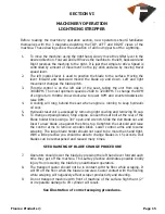 Preview for 15 page of floorex Lightning Operation And Maintenance Manual