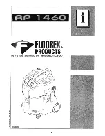 floorex RP 1460 Manual preview