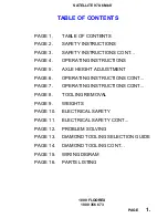 Preview for 2 page of floorex SATELLITE 970-6 MkII Safety And Operators Manual & Parts Listing