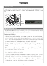 Preview for 6 page of Floorwash FB25 Manual Of Use And Maintenance