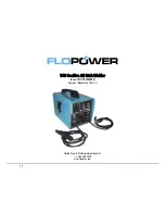 flopower FLOW160DA000 Operator'S Manual And Parts List preview