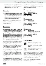 Preview for 45 page of FLORABEST 109793 Operation And Safety Notes