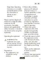 Предварительный просмотр 10 страницы FLORABEST 270704 Translation Of Original Operation Manual