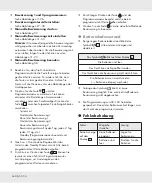 Предварительный просмотр 40 страницы FLORABEST 273466 Operation And Safety Notes